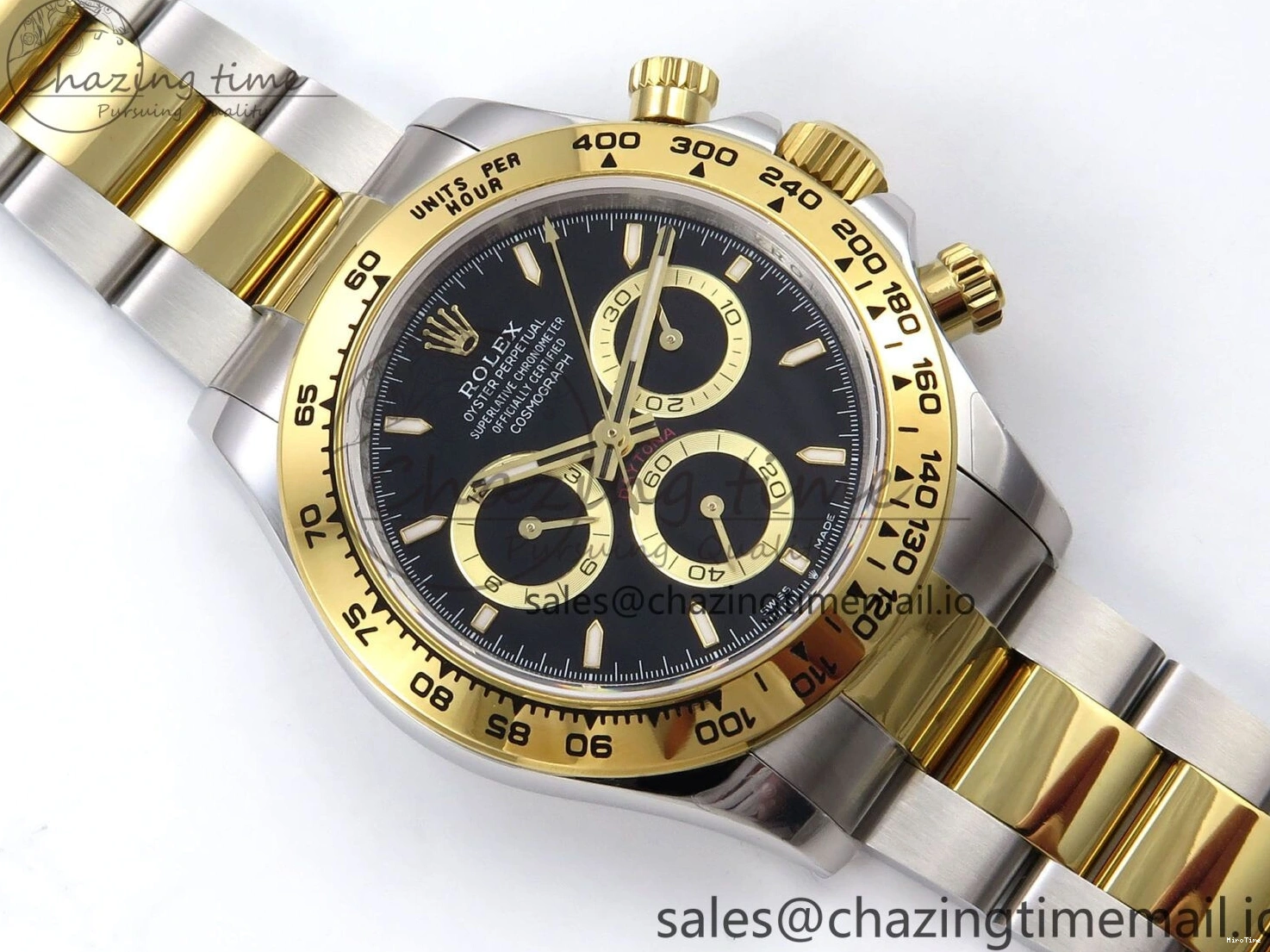 MiroTime 0126 Daytona 126503 QF 1:1 Best Edition Black Dial on SS YG Braclet SH4131 V TechFriendly 1273